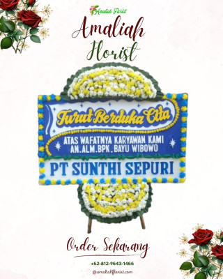Papan Bunga Duka di Alalak
