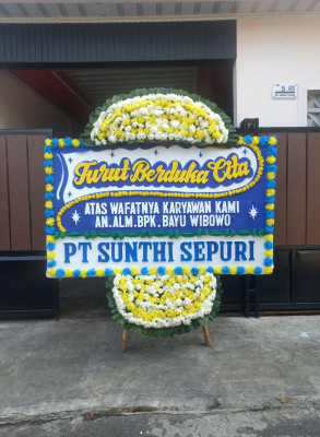 Papan Bunga Duka di Alalak