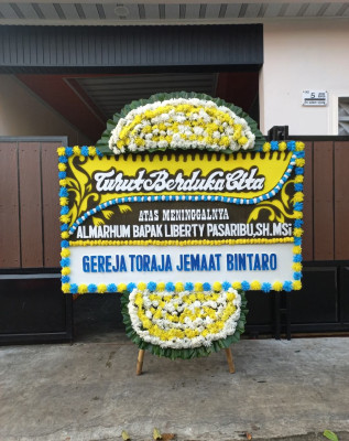 Papan Bunga Duka di Alalak